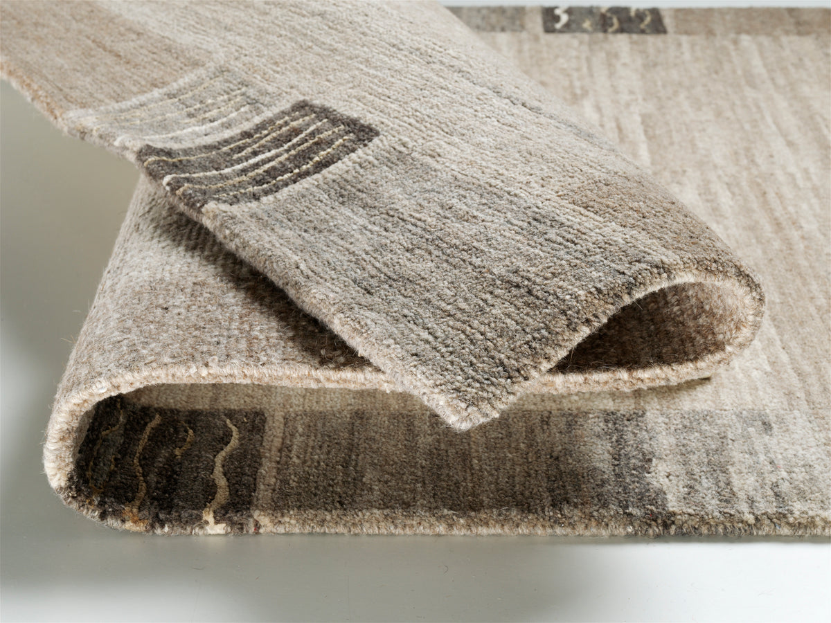 OCI Teppich NATURA SILK GRENY wolle-natur echter original handgeknüpfter Nepal-Teppich