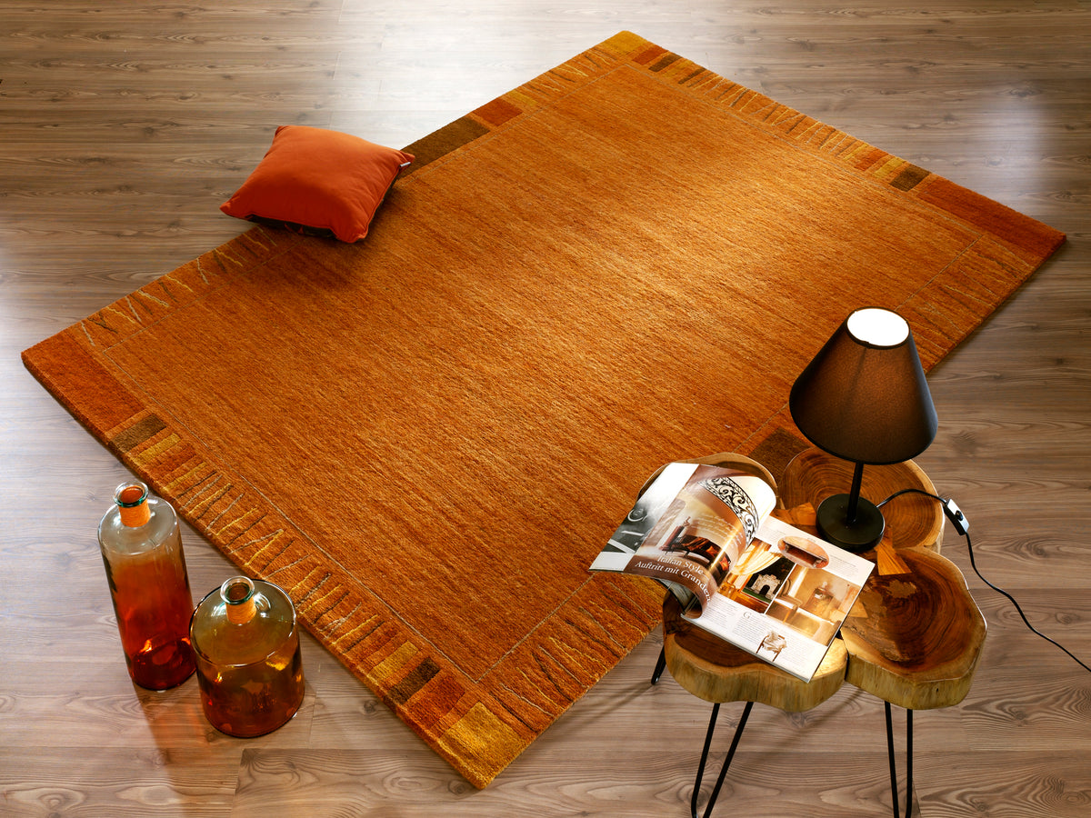 OCI Teppich SENSATION SILK REKHI kupfer echter original handgeknüpfter Nepal-Teppich