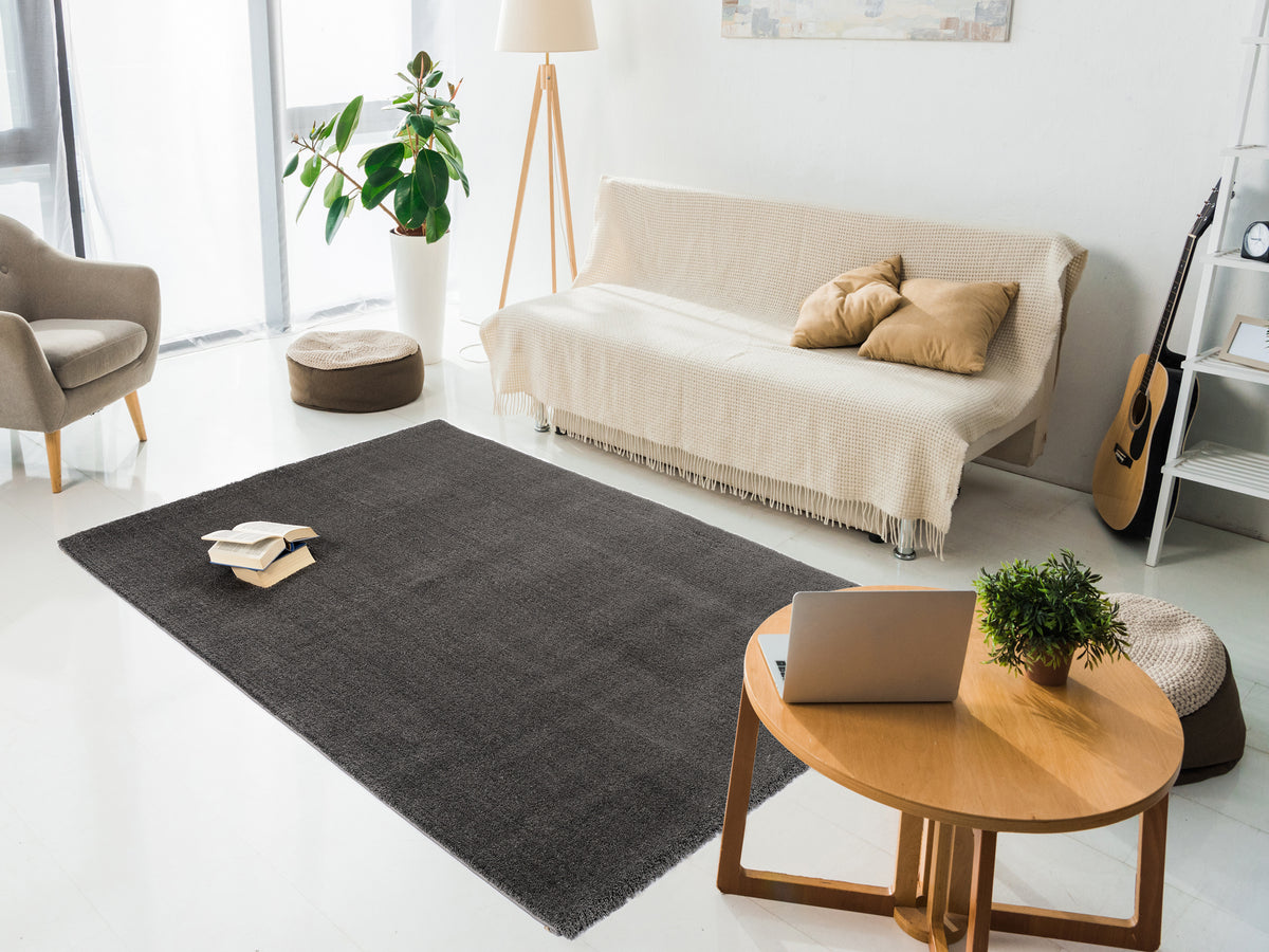 OCI Teppich SOFT DREAM dk.grau weicher Shaggy Hochlor Langflor Teppich