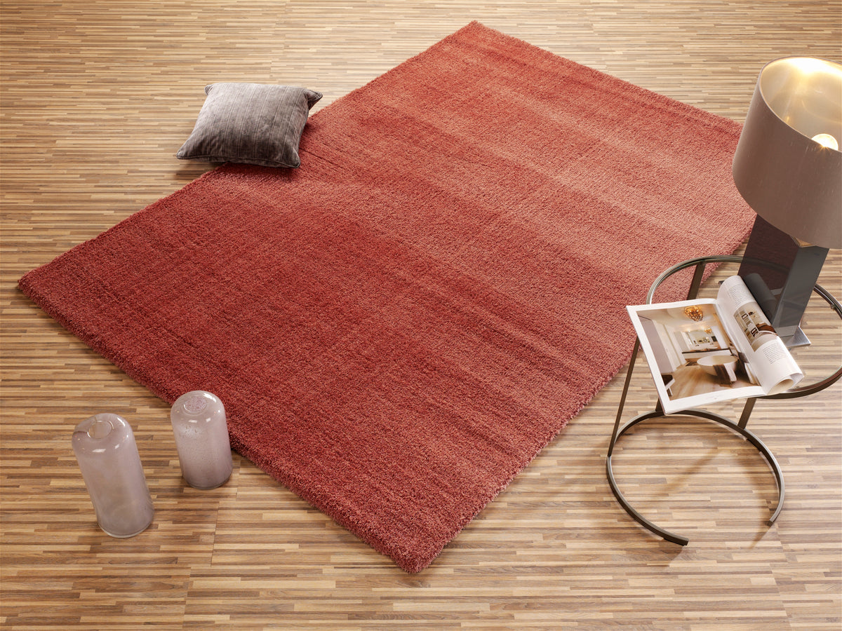 OCI Teppich SOFT DREAM rosenholz Quadratisch weicher Shaggy Hochlor Langflor Teppich