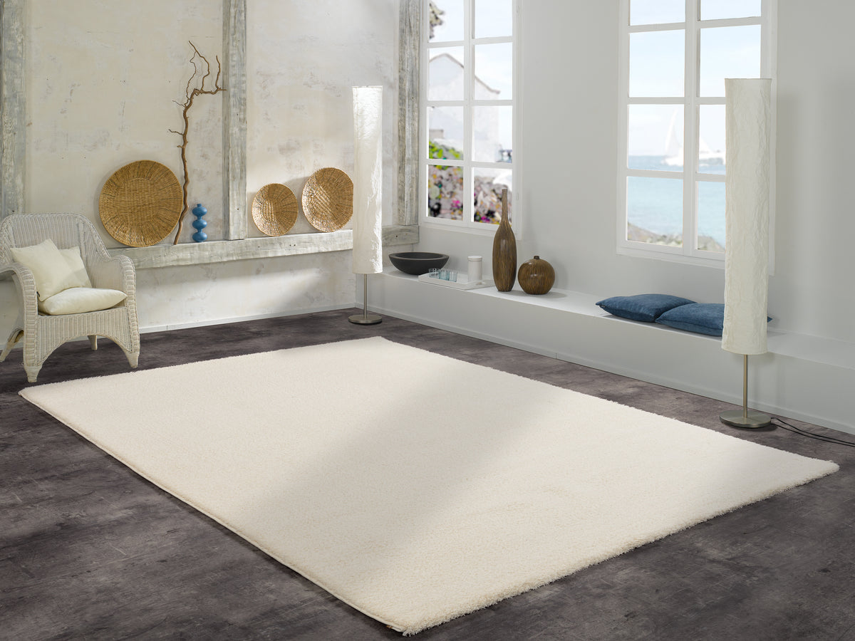 OCI Teppich SOFT DREAM creme weicher Shaggy Hochlor Langflor Teppich