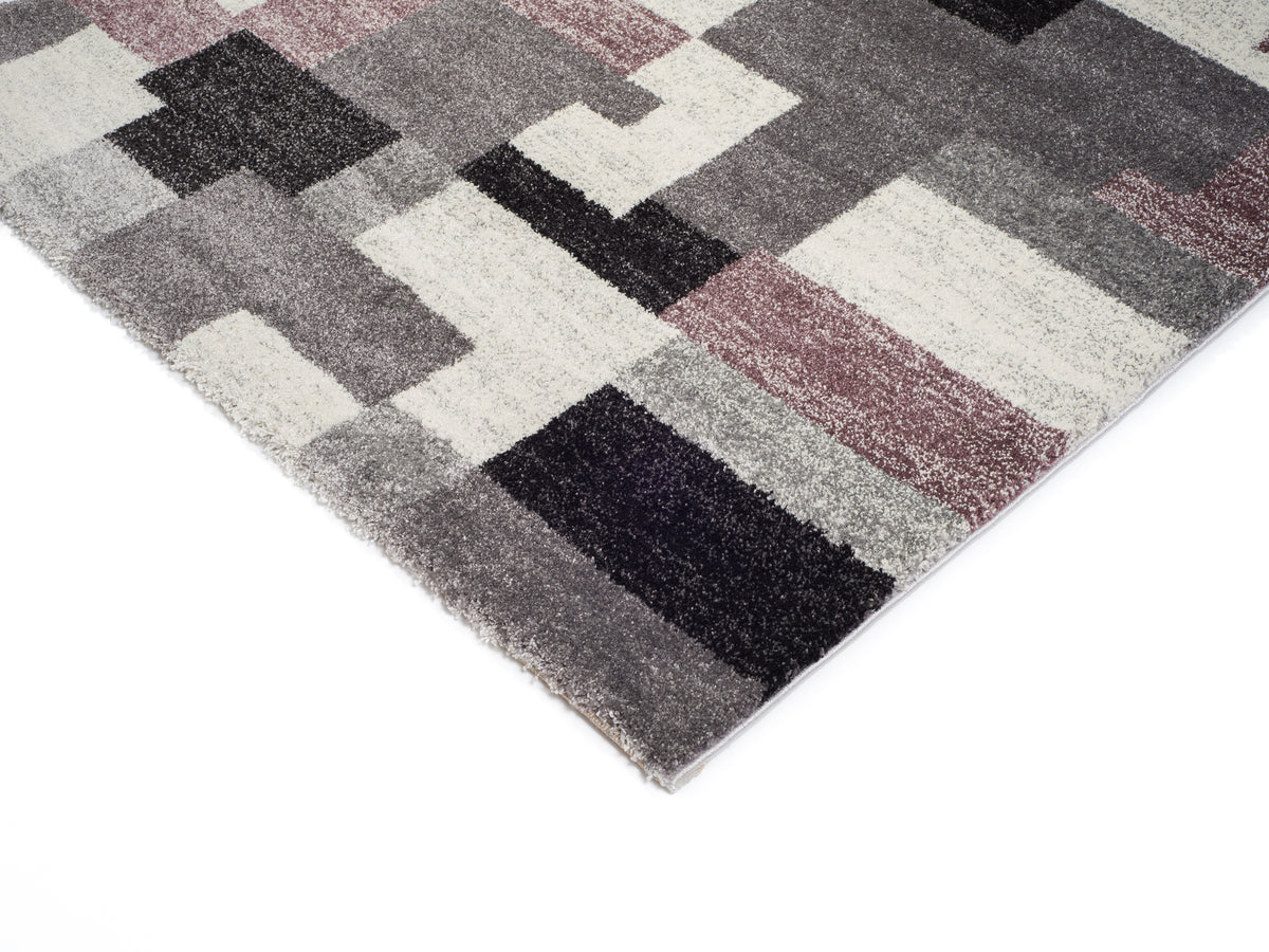 OCI Teppich STEADY ALLOVER grau-flieder moderner Designer Teppich Öko-Tex