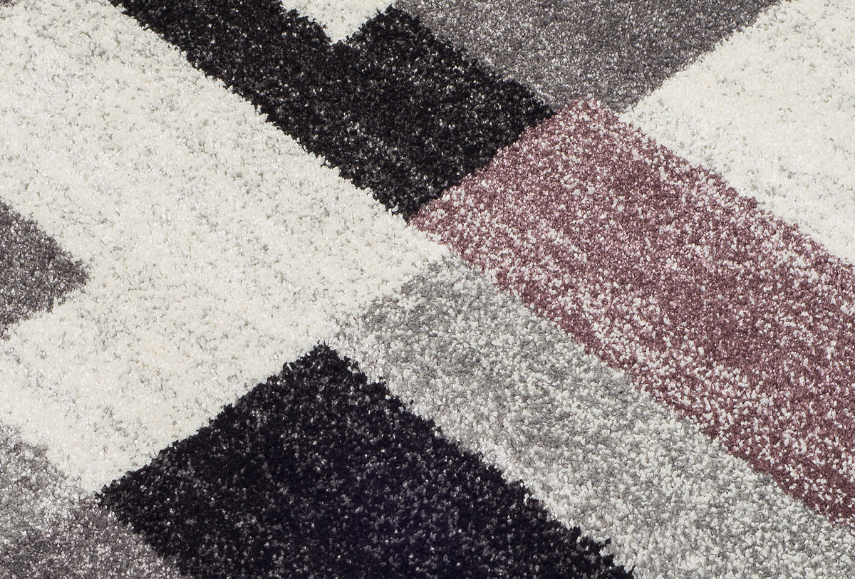 OCI Teppich STEADY ALLOVER grau-flieder moderner Designer Teppich Öko-Tex