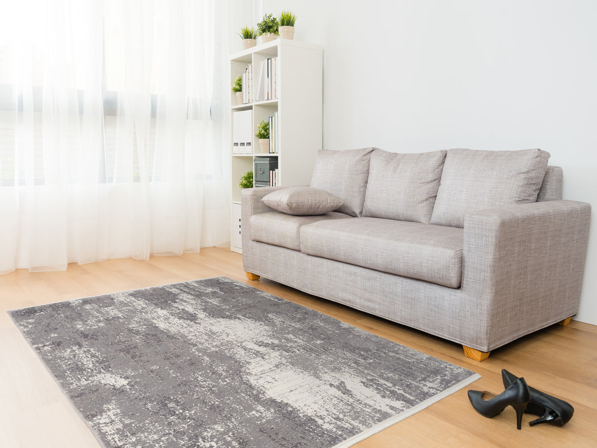 OCI Teppich TOP LARISSA grau moderner Designer Teppich mit 3D Optik