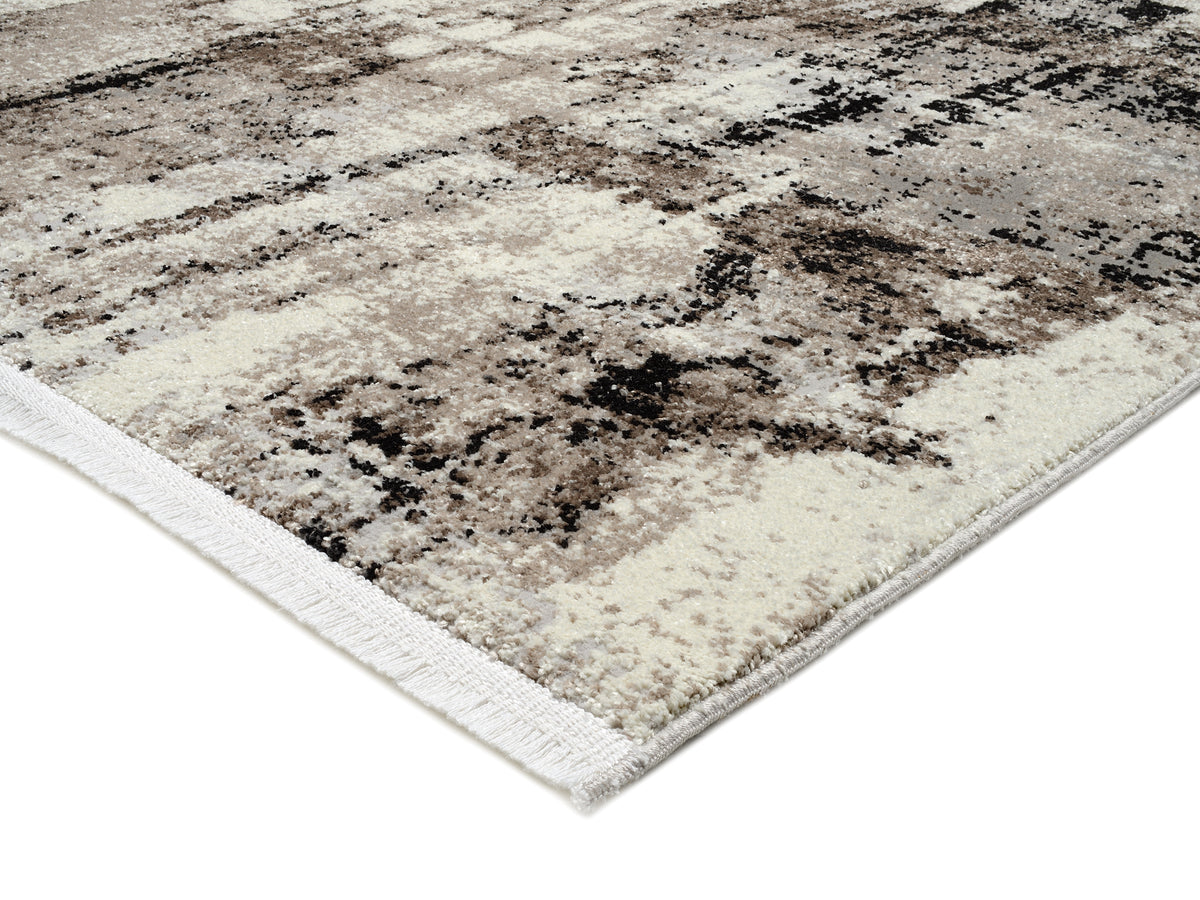 OCI Teppich TOP ALINA beige-braun moderner Designer Teppich mit 3D Optik