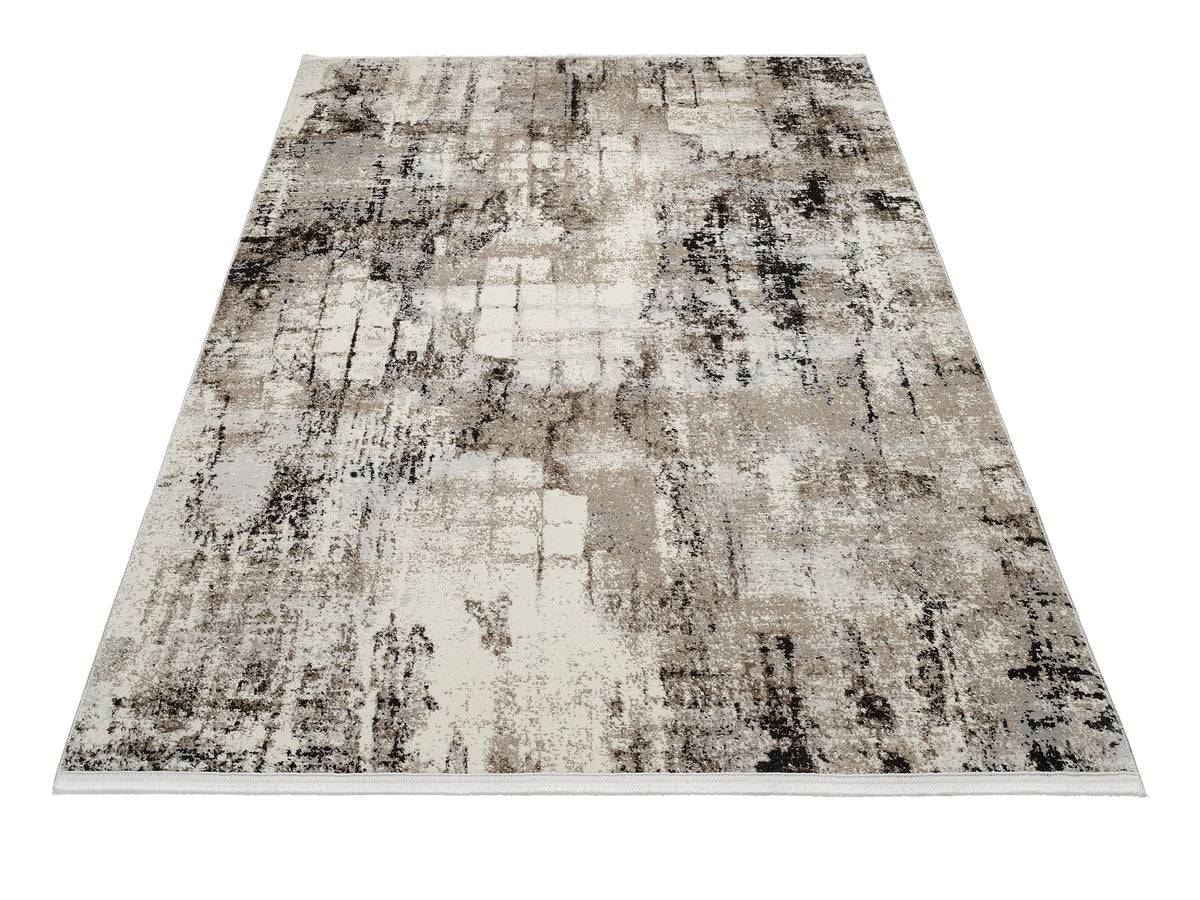 OCI Teppich TOP ALINA beige-braun moderner Designer Teppich mit 3D Optik